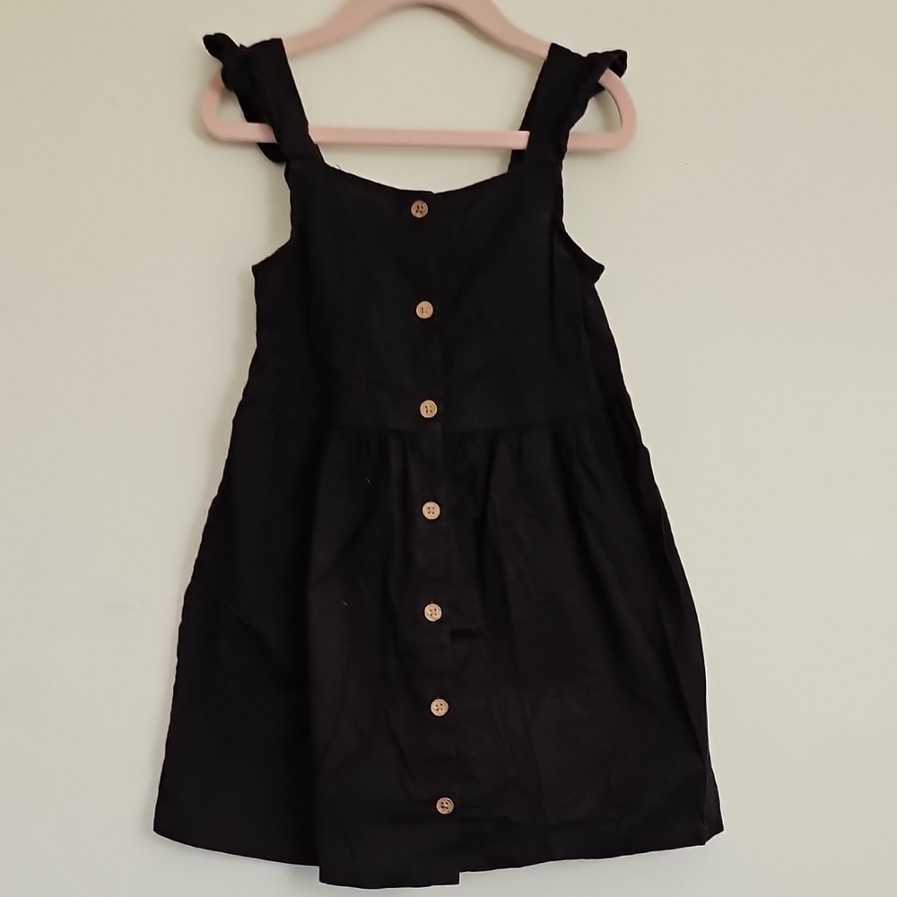 H&M Black Button-Up Kids Dress